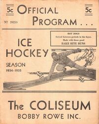 Piortland Buckaroos Hockey Program 1934-1935