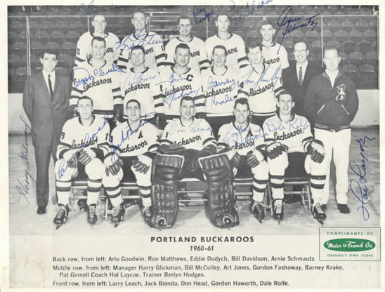 1960-61 Portland Buckaroos Team Photo